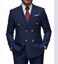 Men's British Style Double-Breasted Suit