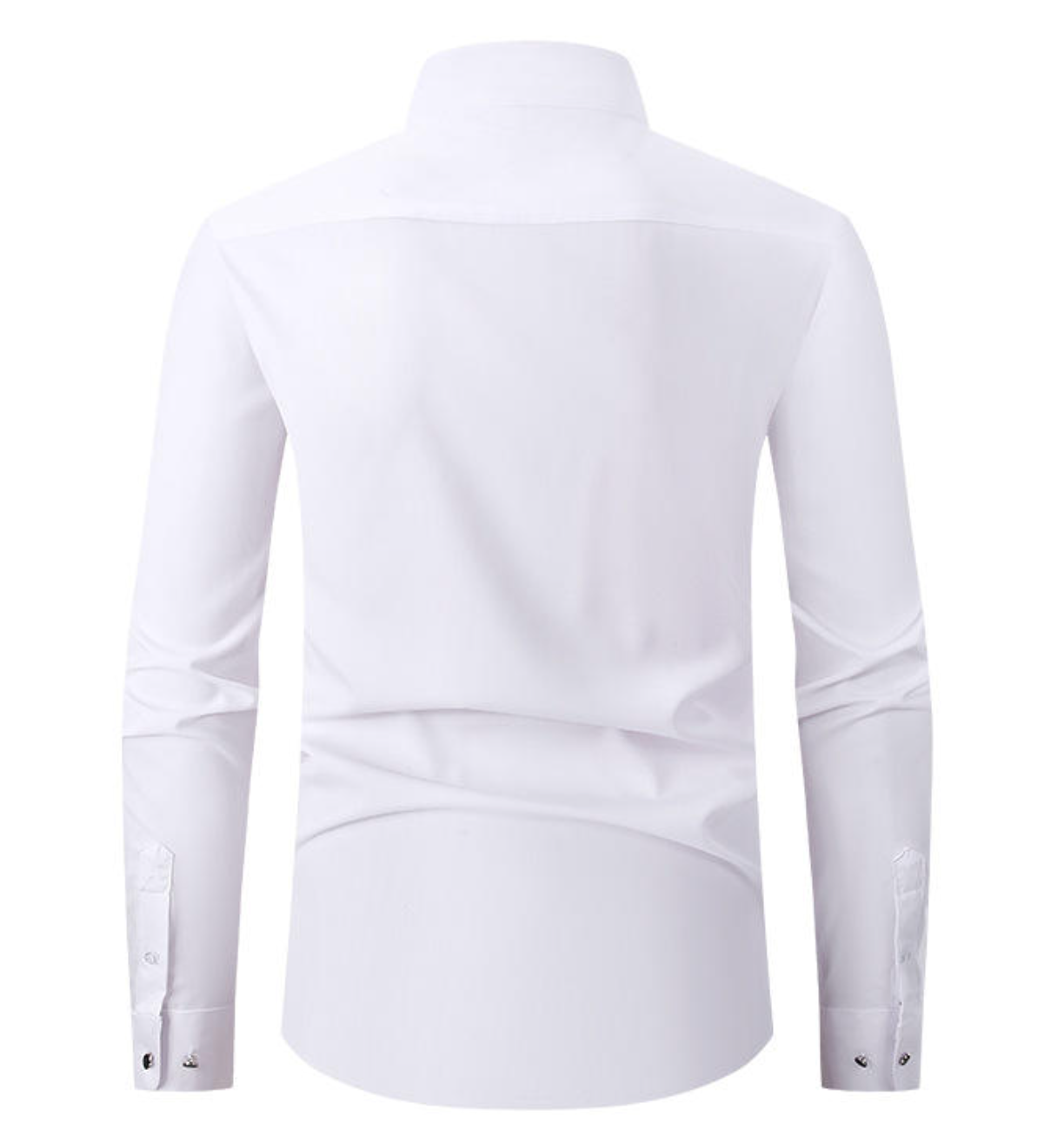 Men's White Long Sleeve Tuxedo Shirt
