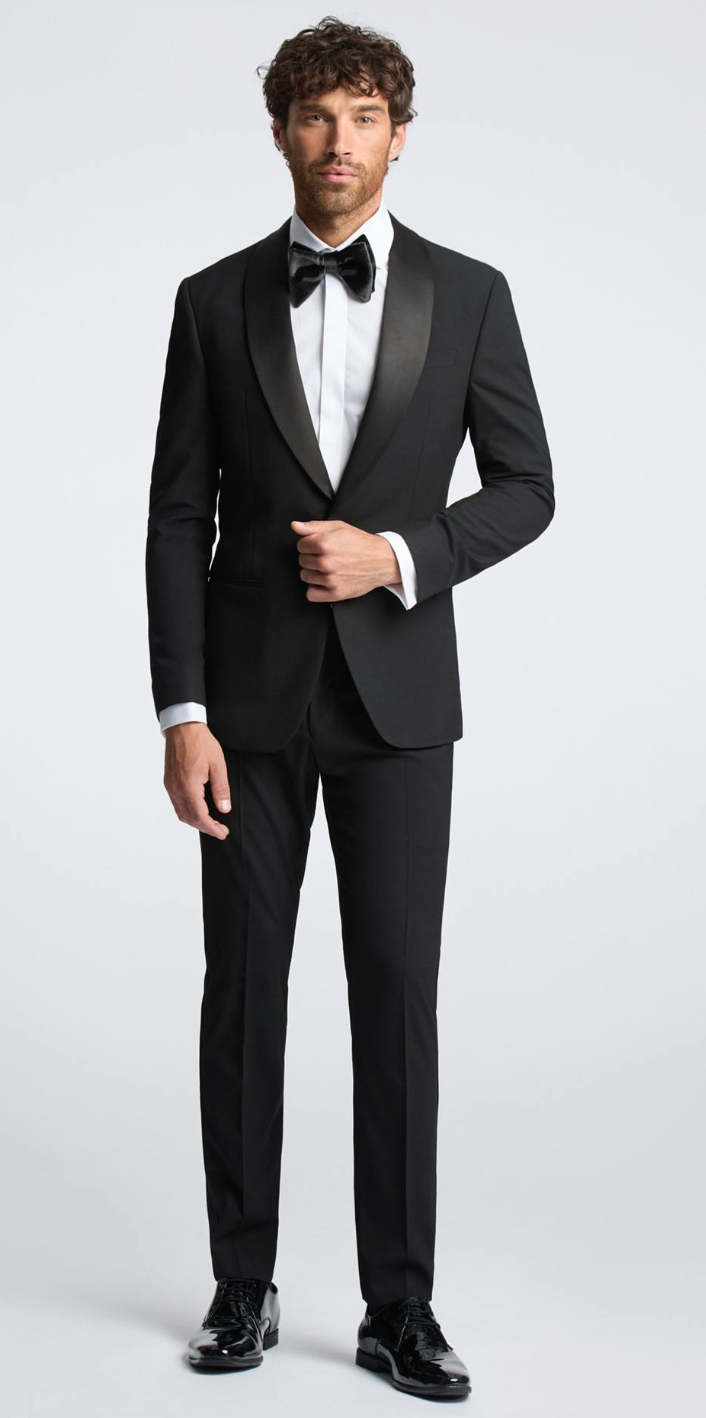 Luxury Men's Black Tuxedo Suit