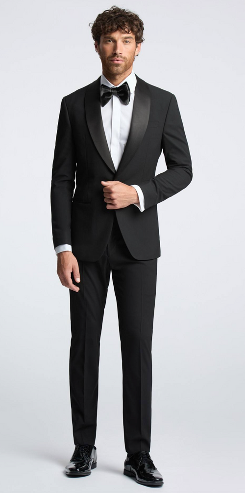Luxury Men's Black Tuxedo Suit