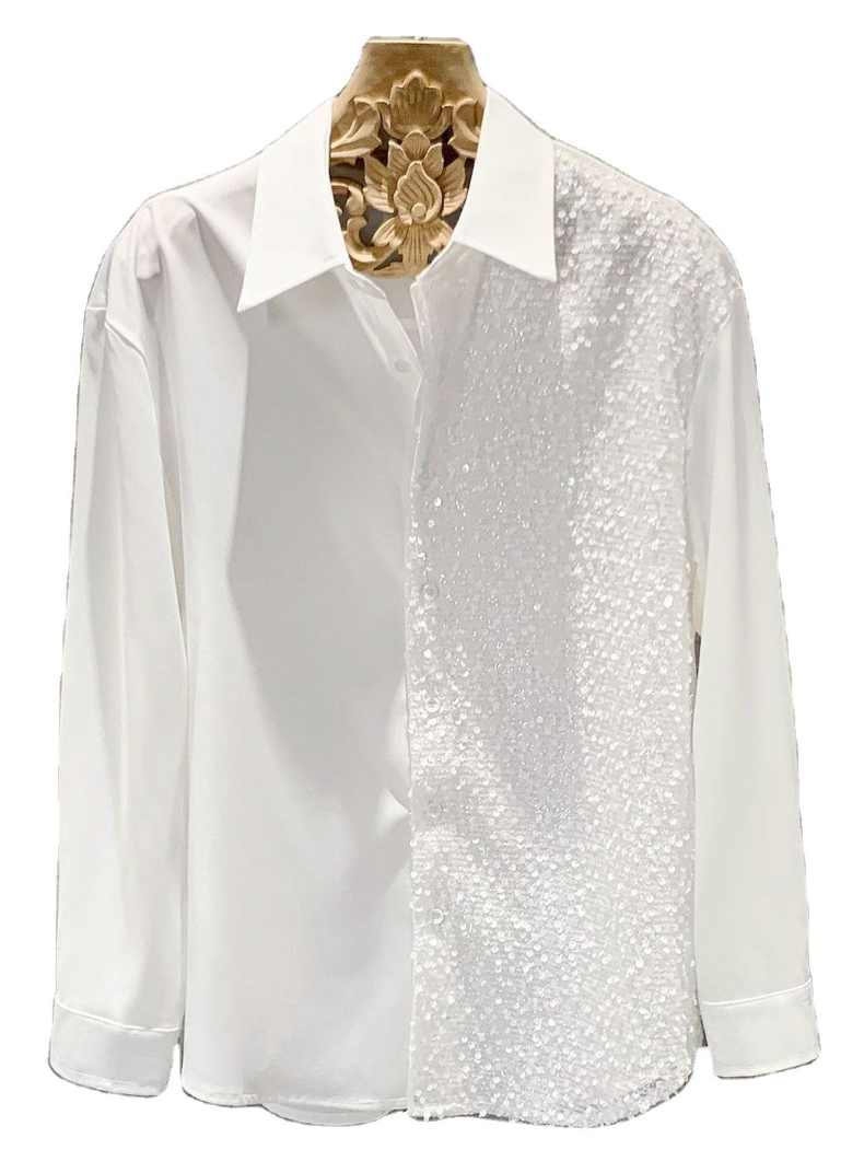 Men's High-End Fashion Long Sleeve Shirt