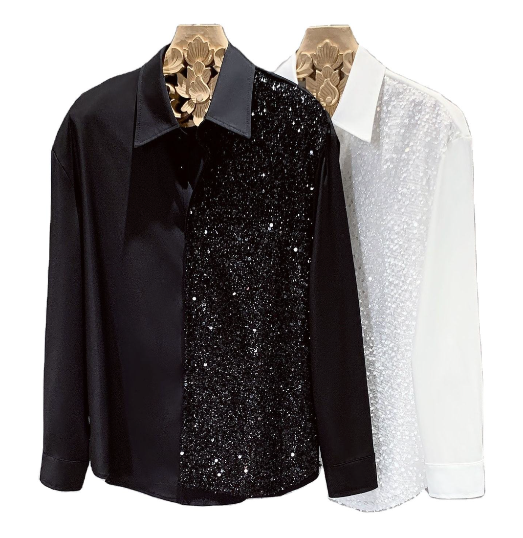 Men's High-End Fashion Long Sleeve Shirt