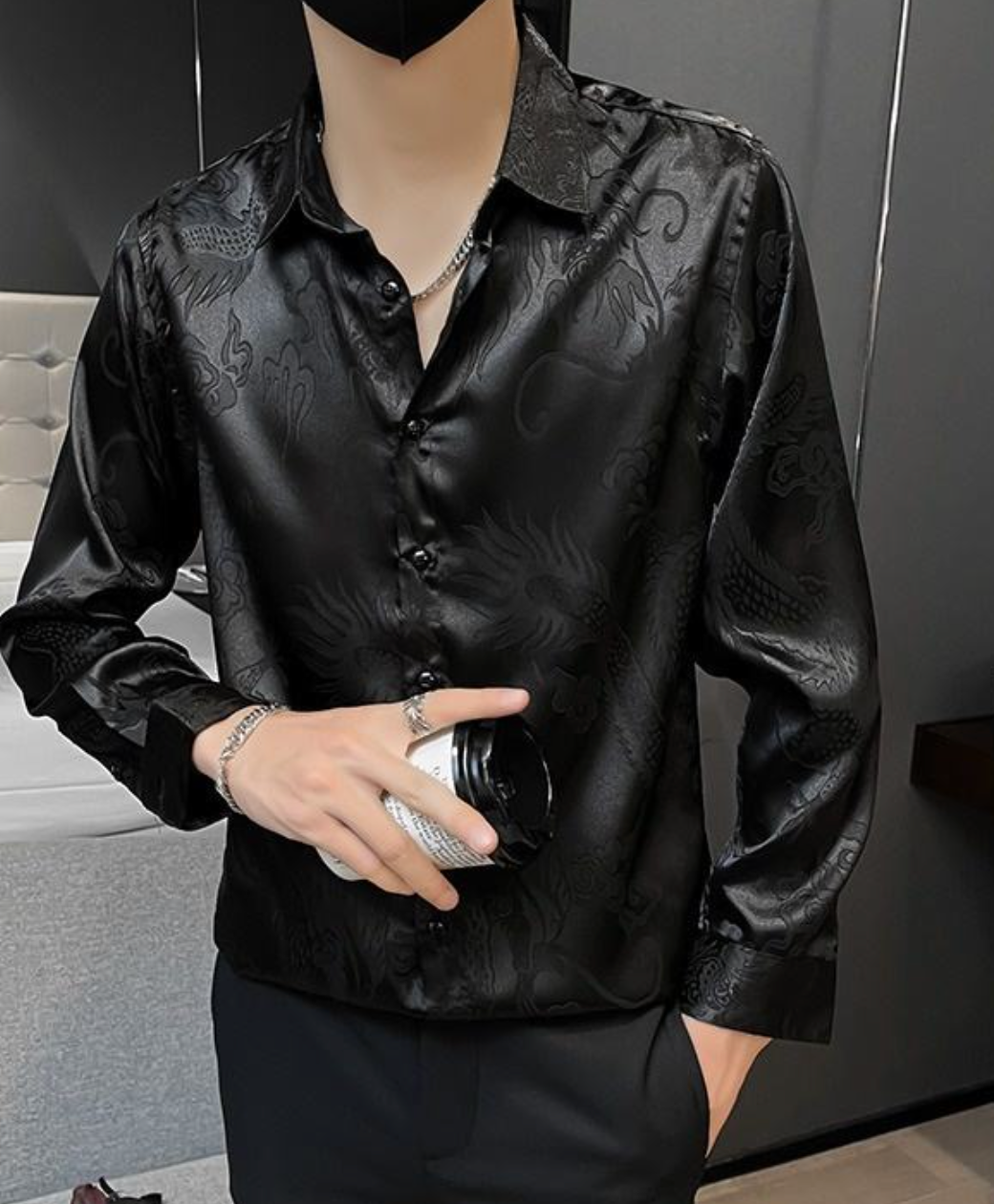 Men's Trendy Retro Printed Shirt